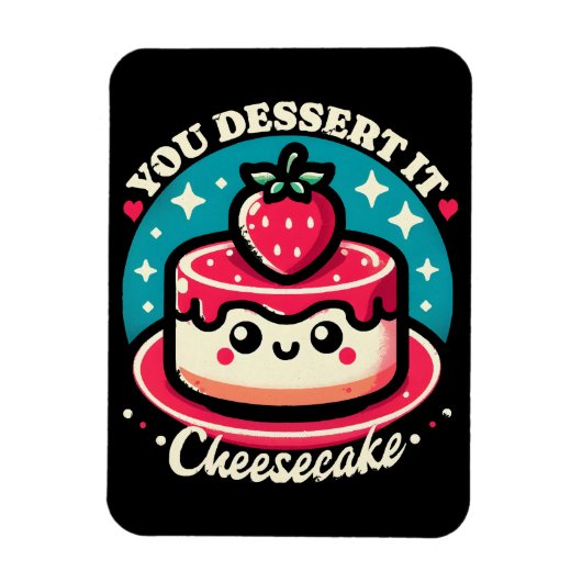 You Dessert It - Cheesecake Kawaii Magneet (Verticaal)