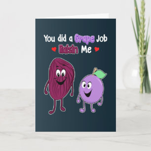 You Did A Grape Job Funny Father's Day Kaart