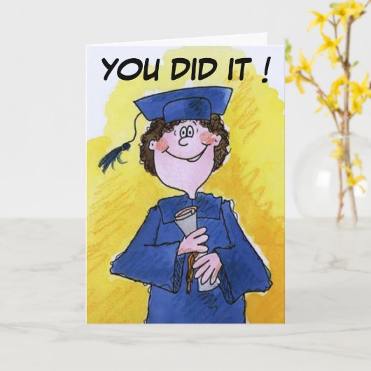 YOU DID IT KAART (Gele Bloem)