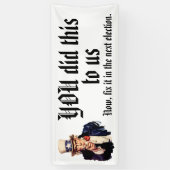 YOU Did This to Us Spandoek (Verticaal)