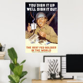 You Dish It Up -- WW2 Poster (Thuiskantoor)