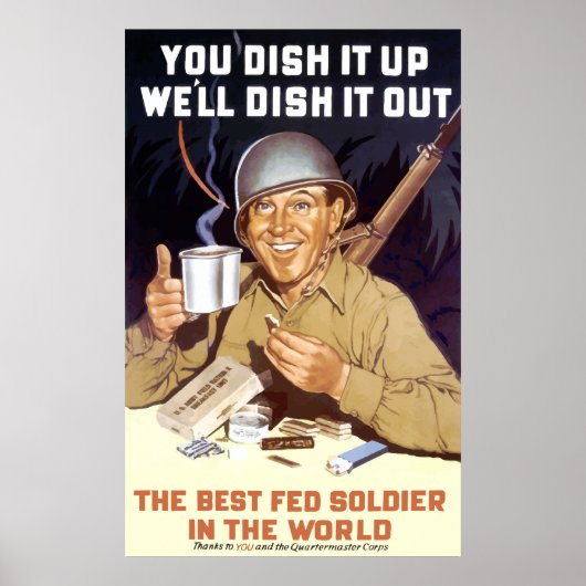 You Dish It Up -- WW2 Poster (Voorkant)
