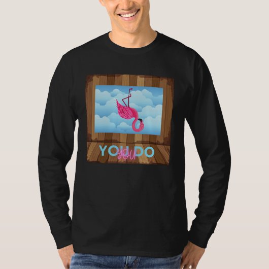 You do You Upside Down Flamingo T-shirt (Voorkant)