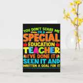 You Don't E Me I'm A Special Education Teacher Men Kaart (Gele Bloem)