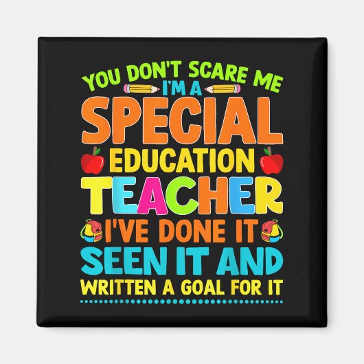 You Don't E Me I'm A Special Education Teacher Men Magneet (Voorkant)