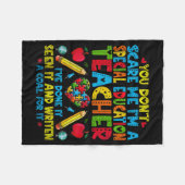 You Don't E Me I'm A Special Education Teacher - S Fleece Deken (Voorkant (Horizontaal))