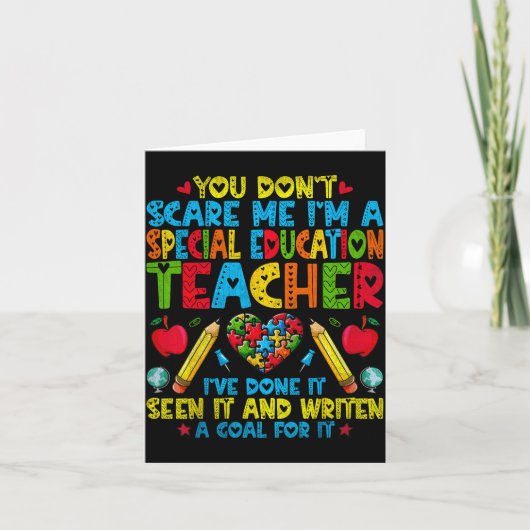You Don't E Me I'm A Special Education Teacher - S Kaart (Voorkant)