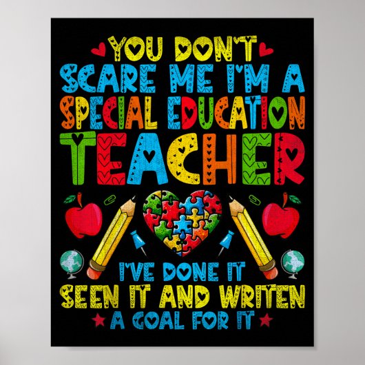 You Don't E Me I'm A Special Education Teacher - S Poster (Voorkant)
