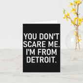 You Don't E Me. I'm From Detroit. Funny, Jokes  Kaart (Gele Bloem)
