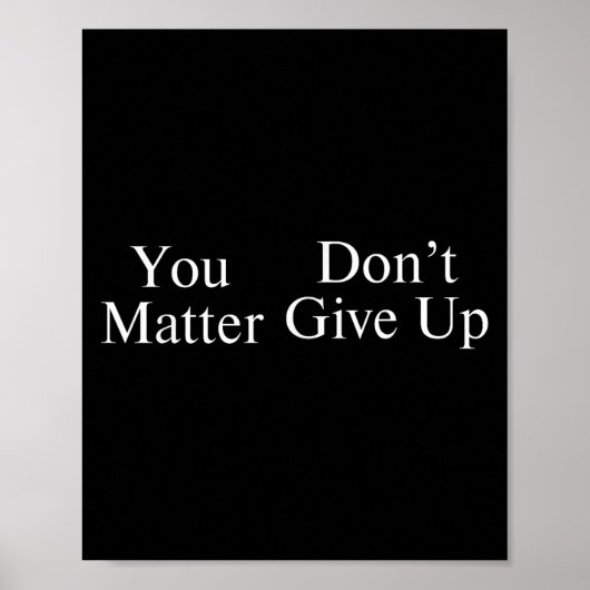 You Don't Give Up  Poster (Voorkant)