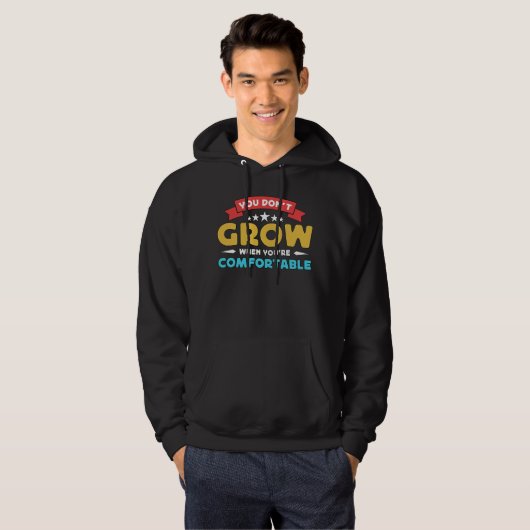 You Don't Grow When Retro Loves Operating Amateur Hoodie (Voorkant volledig)