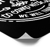 You Don't Have To Be Crazy To Camp With Us  Poster (Hoek)