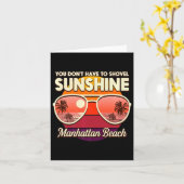 You Dont Have To Shovel Sunshine Manhattan Beach  Kaart (Gele Bloem)