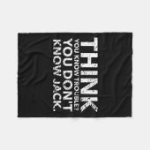 You Don't Know Jack  Fleece Deken (Voorkant (Horizontaal))