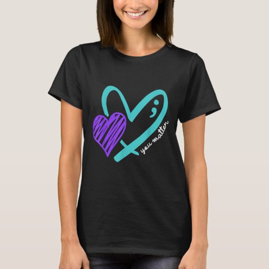 You Don't Let Your Story End Suicide Awareness  T-shirt (Voorkant)