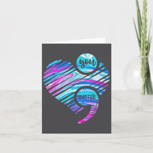 You Don't Let Your Story End Suicide Prevention He Kaart (Voorkant)