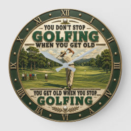 You Don't Stop Golfing When You Get Old Golf Grote Klok