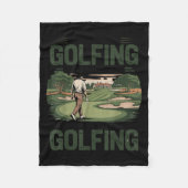 You Don't Stop Golfing When You Get Old Motivation Fleece Deken (Voorkant)