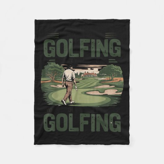 You Don't Stop Golfing When You Get Old Motivation Fleece Deken (Voorkant)
