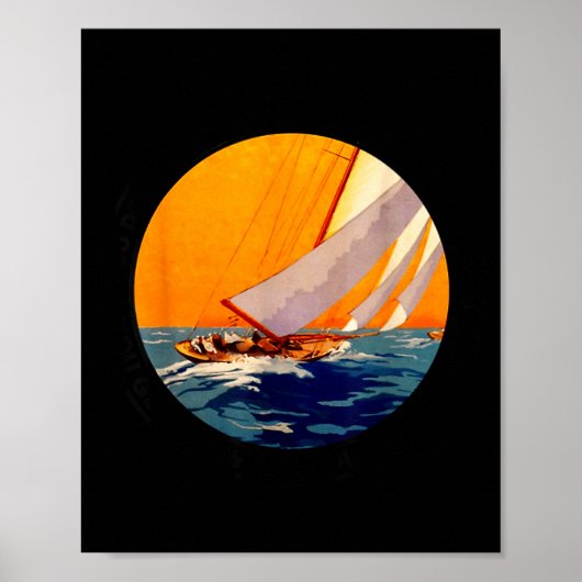 You Don't Stop Sailing When You Get Old Funny Old Poster (Voorkant)