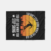 You Dont Stop Skiing When You Get Old Funny Skier Fleece Deken (Voorkant (Horizontaal))