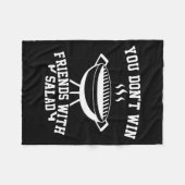 You Don't Win Friends With Salad - Funny  Fleece Deken (Voorkant (Horizontaal))