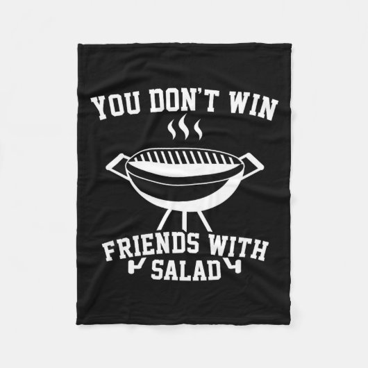 You Don't Win Friends With Salad - Funny  Fleece Deken (Voorkant)
