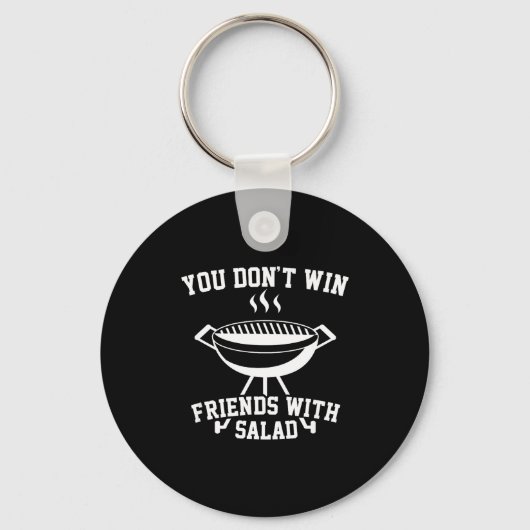 You Don't Win Friends With Salad - Funny  Sleutelhanger (Voorkant)