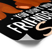 You Dont Win Friends With Salad Funny Vegan Bear S Poster (Hoek)