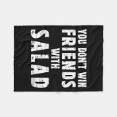 You Don't Win Friends With Salad Simple Creative C Fleece Deken (Voorkant (Horizontaal))