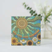 You Feel Like Sunshine Personalized Card Feestdagenkaart (Staand voorkant)