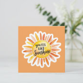 You Feel Like Sunshine Personalized Card Feestdagenkaart (Staand voorkant)