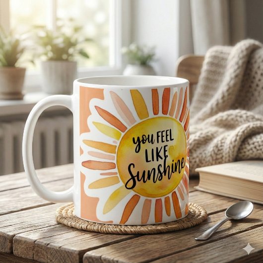 You Feel Like Sunshine Photo Mug Koffiemok