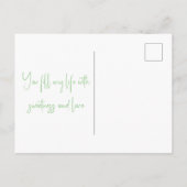 You fill my life with sweetness and love briefkaart (Achterkant)