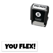 YOU FLEX BETEKENT Opscheppen over iets Zelfinktende Stempel (In situ)