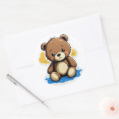 You Forgot Me? – Sad Teddy in the Rain Sticker (Envelop)