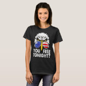 You Free Tonight Bald Eagle American Flag Happy 4t T-shirt (Voorkant volledig)