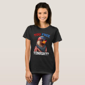 You Free Tonight Usa Flag Bald Eagle 4th Of July T-shirt (Voorkant volledig)