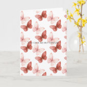 You Give Me Butterflies Love Kaart (Gele Bloem)