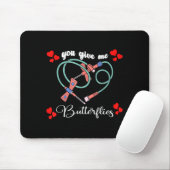 You Give Me Butterflies Phlebotomist Pbt Valentine Muismat (Met muis)