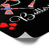 You Give Me Butterflies Phlebotomist Pbt Valentine Poster (Hoek)