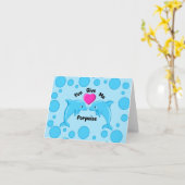 You Give Me Porpoise Card Kaart (Gele Bloem)