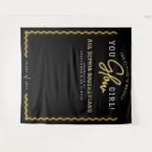 You Glow Girl Script Yellow Neon Afstudeerfeest Wandkleed (Voorkant (horizontaal))