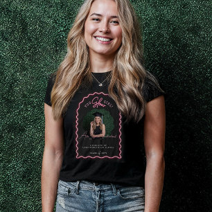 You Glow Girl Wavy Pink Neon Afstuderen Foto Tri-Blend Shirt