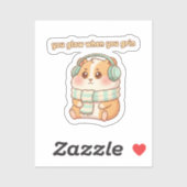 You Glow When You Grin – Cute Hamster Sticker (Vel)