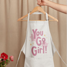 You Go Girl | Inspirerende Roze Schort