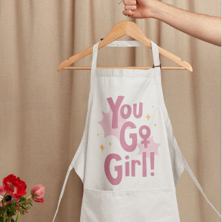 You Go Girl | Inspirerende Roze Schort