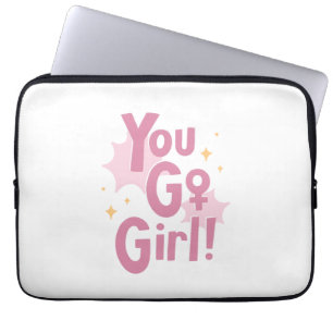 You Go Girl   Mooie Roze Elektronica Tas 