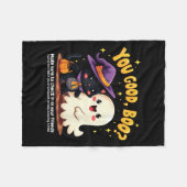 You Good, Boo_ Suicide Prevention Halloween Mental Fleece Deken (Voorkant (Horizontaal))