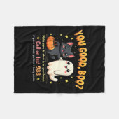 You Good, Boo_ Suicide Prevention Mental Health Ha Fleece Deken (Voorkant (Horizontaal))